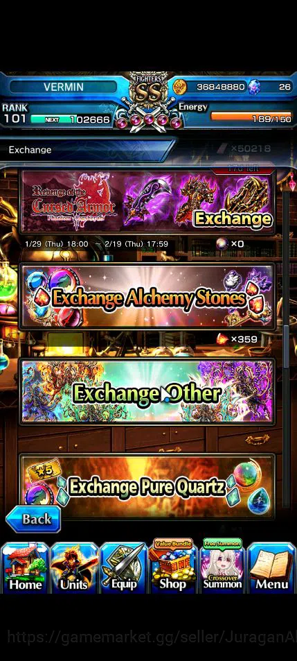 Grand Summoners Accounts Global|Rank 101|26 Ascend|[WH Fen,Houka,PaladinRoy image 12