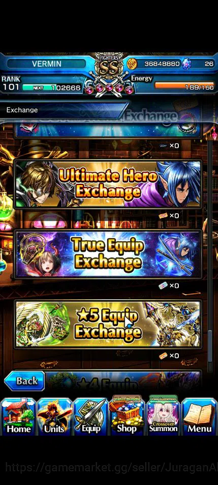 Grand Summoners Accounts Global|Rank 101|26 Ascend|[WH Fen,Houka,PaladinRoy image 13