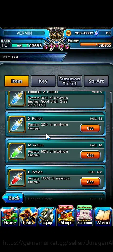 Grand Summoners Accounts Global|Rank 101|26 Ascend|[WH Fen,Houka,PaladinRoy image 6
