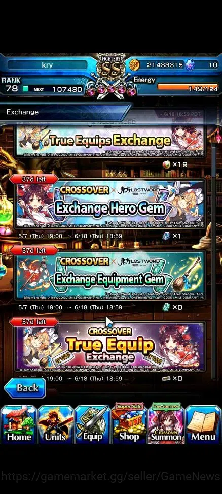 Grand Summoners Accounts End-Game Global|Rank 78|17 Ascend+8 TW|[Smiyu,Emiya,Kyoko,Liza,Etc]+TW,Sayaka,Kirisame,Madoka,S 8