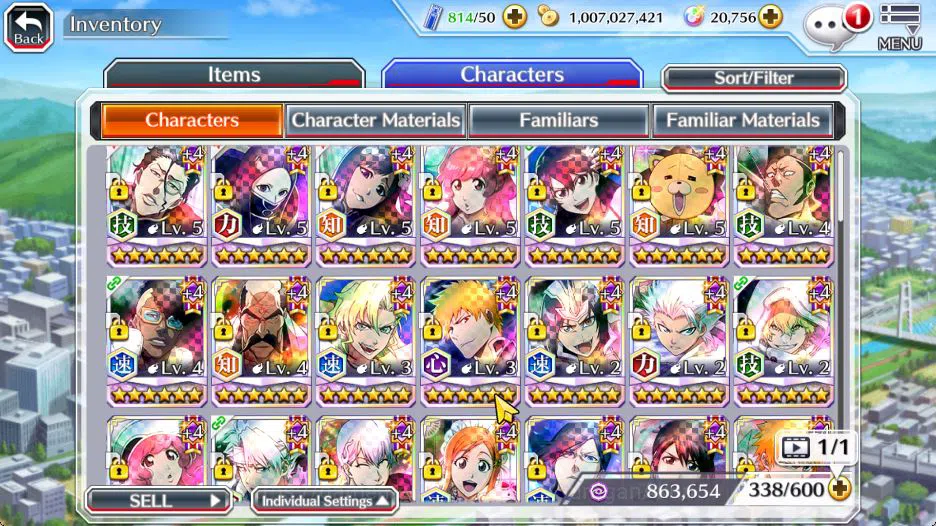 Bleach: Brave Souls Accounts High-End [Global] BP 660K + 20K Orbs| 4 MT [Magic Society(Askin,As Nodt,Giselle),Meninas 6