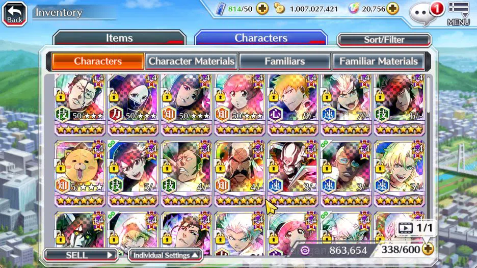 Bleach: Brave Souls Accounts High-End [Global] BP 660K + 20K Orbs| 4 MT [Magic Society(Askin,As Nodt,Giselle),Meninas 7