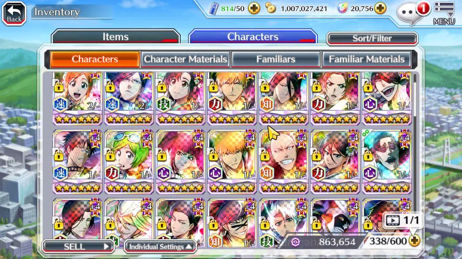 Bleach: Brave Souls Accounts High-End [Global] BP 660K + 20K Orbs| 4 MT [Magic Society(Askin,As Nodt,Giselle),Meninas 8