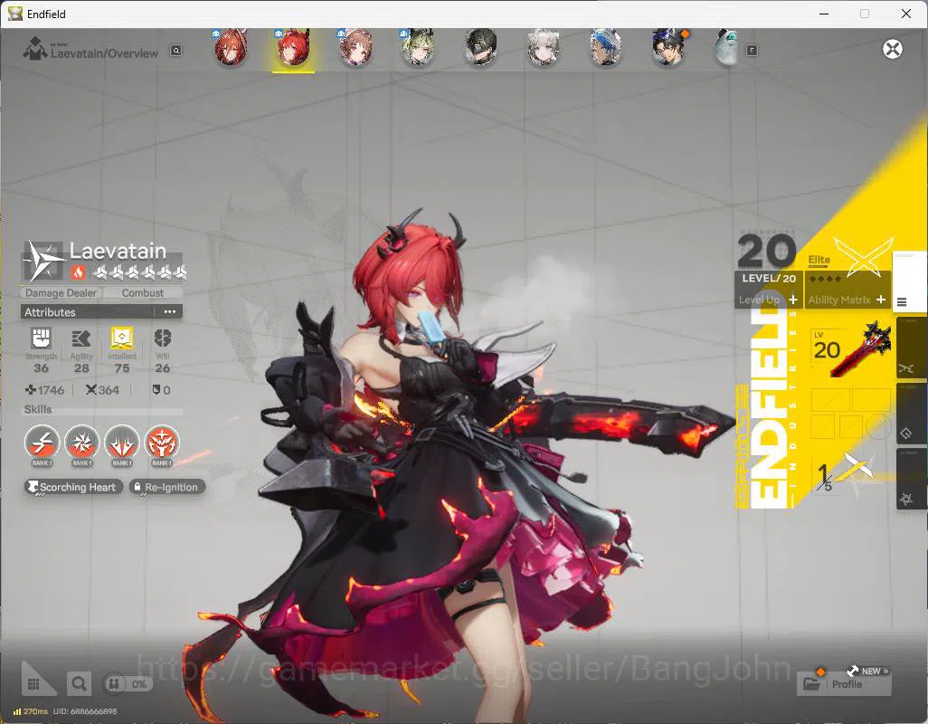 Arknights: Endfield Accounts NA EU | starter fresh | Ember, laevatain, Ardelia, Lifeng, WP 6s 4 | for sign n detai check SS 6