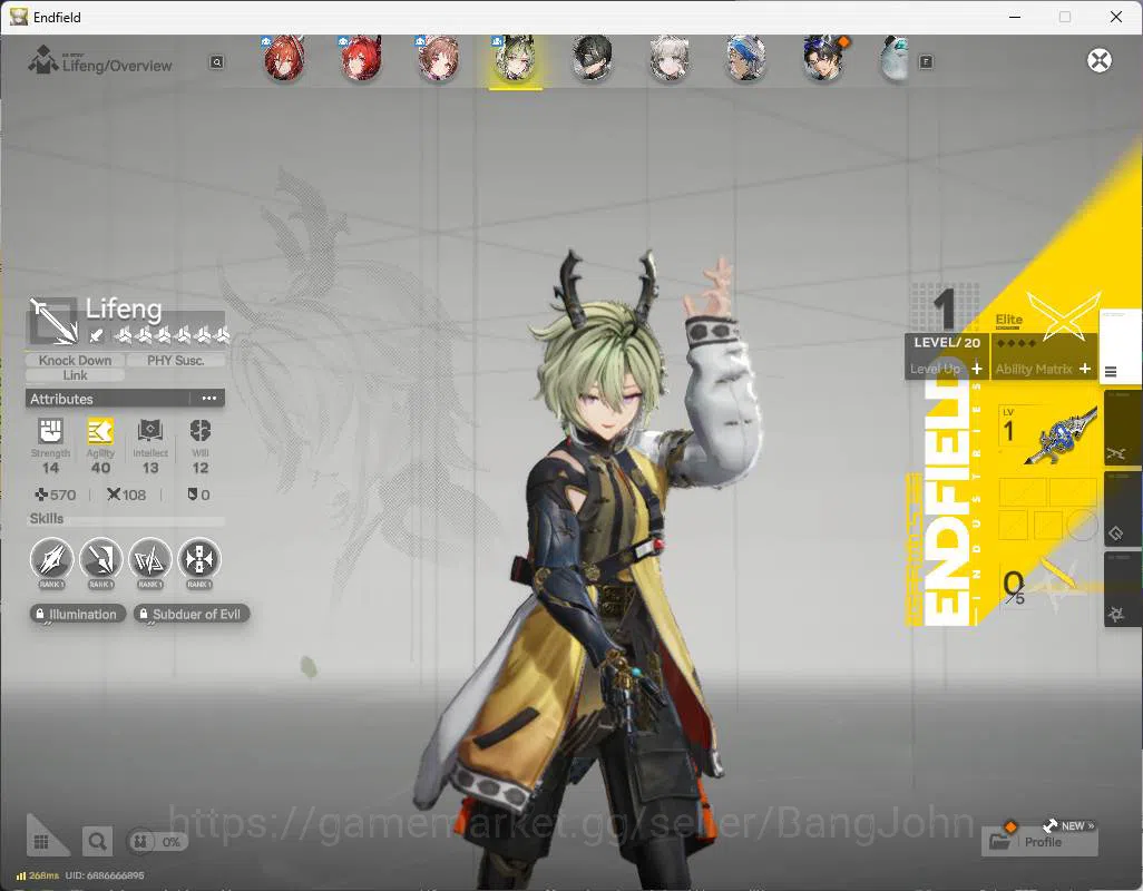 Arknights: Endfield Accounts NA EU | starter fresh | Ember, laevatain, Ardelia, Lifeng, WP 6s 4 | for sign n detai check SS 8