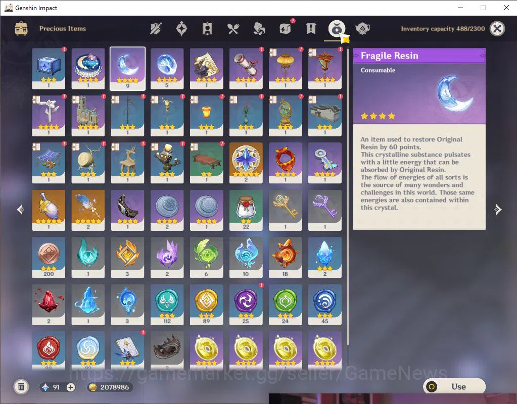 Genshin Impact Accounts ASIA|AR 45|3 Limited +1(*5Weapon)| (Zibai,Furina,H image 10