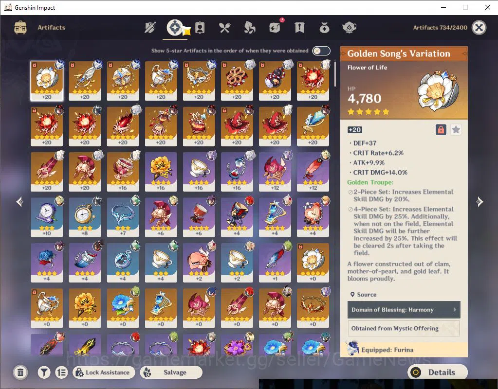 Genshin Impact Accounts ASIA|AR 45|3 Limited +1(*5Weapon)| (Zibai,Furina,H image 5