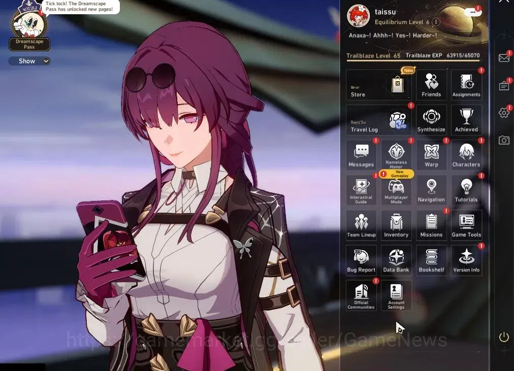 Honkai Star Rail Accounts Asia|TL 65|Free GI|Anaxa Prem Team|12 Limited[Anax image 2