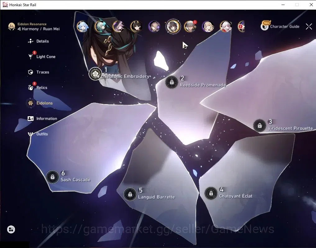 Honkai Star Rail Accounts Asia|TL 65|Free GI|Anaxa Prem Team|12 Limited[Anax image 8