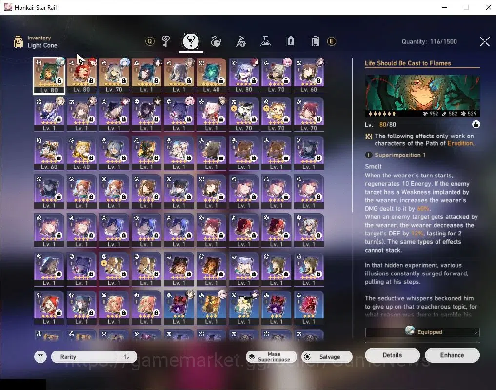 Honkai Star Rail Accounts Asia|TL 65|Free GI|Anaxa Prem Team|12 Limited[Anax image 9