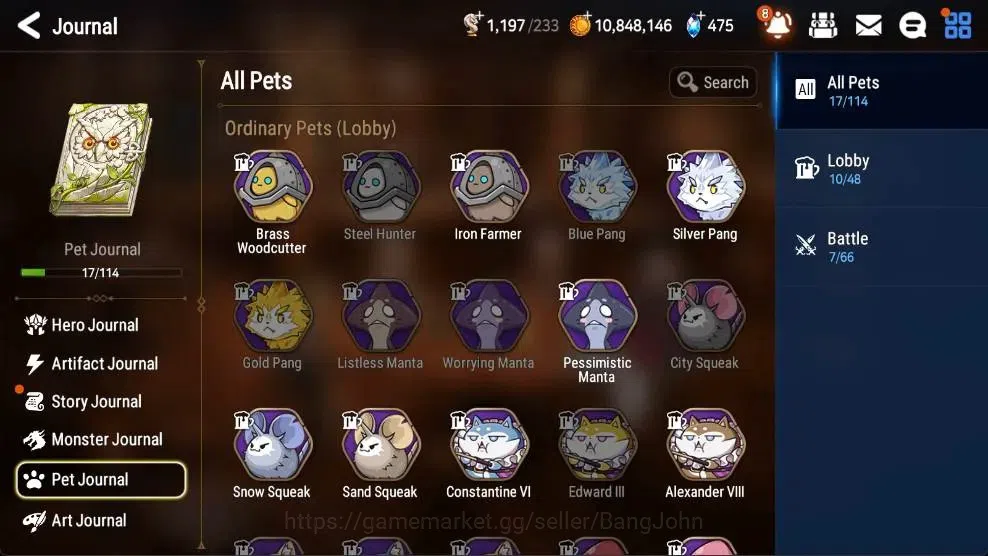 Epic Seven Accounts High-End ASIA | 4 ML(Salome,BHwayoung,RRoana,TMLuluca)|PoH+Bless ON|SS 475|Gold 10.8M|Stigma 101K |Log 10