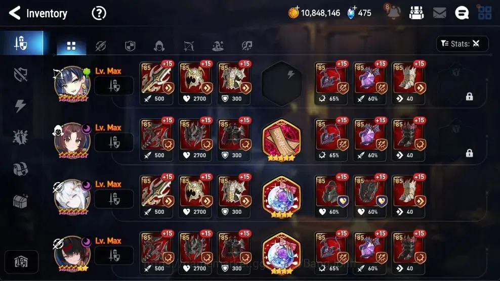 Epic Seven Accounts High-End ASIA | 4 ML(Salome,BHwayoung,RRoana,TMLuluca)|PoH+Bless ON|SS 475|Gold 10.8M|Stigma 101K |Log 12