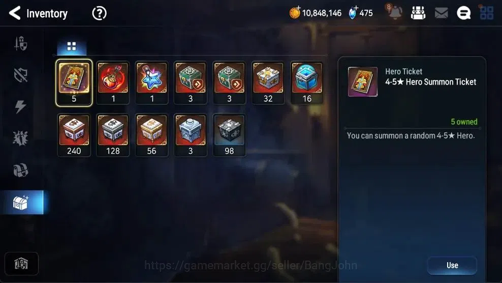 Epic Seven Accounts High-End ASIA | 4 ML(Salome,BHwayoung,RRoana,TMLuluca)|PoH+Bless ON|SS 475|Gold 10.8M|Stigma 101K |Log 16