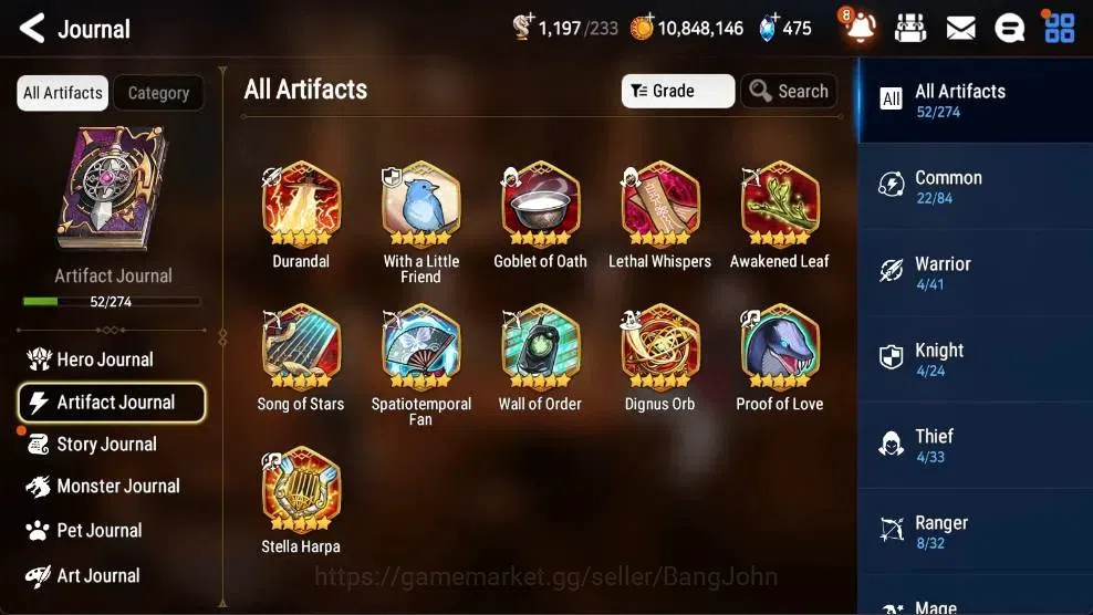 Epic Seven Accounts High-End ASIA | 4 ML(Salome,BHwayoung,RRoana,TMLuluca)|PoH+Bless ON|SS 475|Gold 10.8M|Stigma 101K |Log 7
