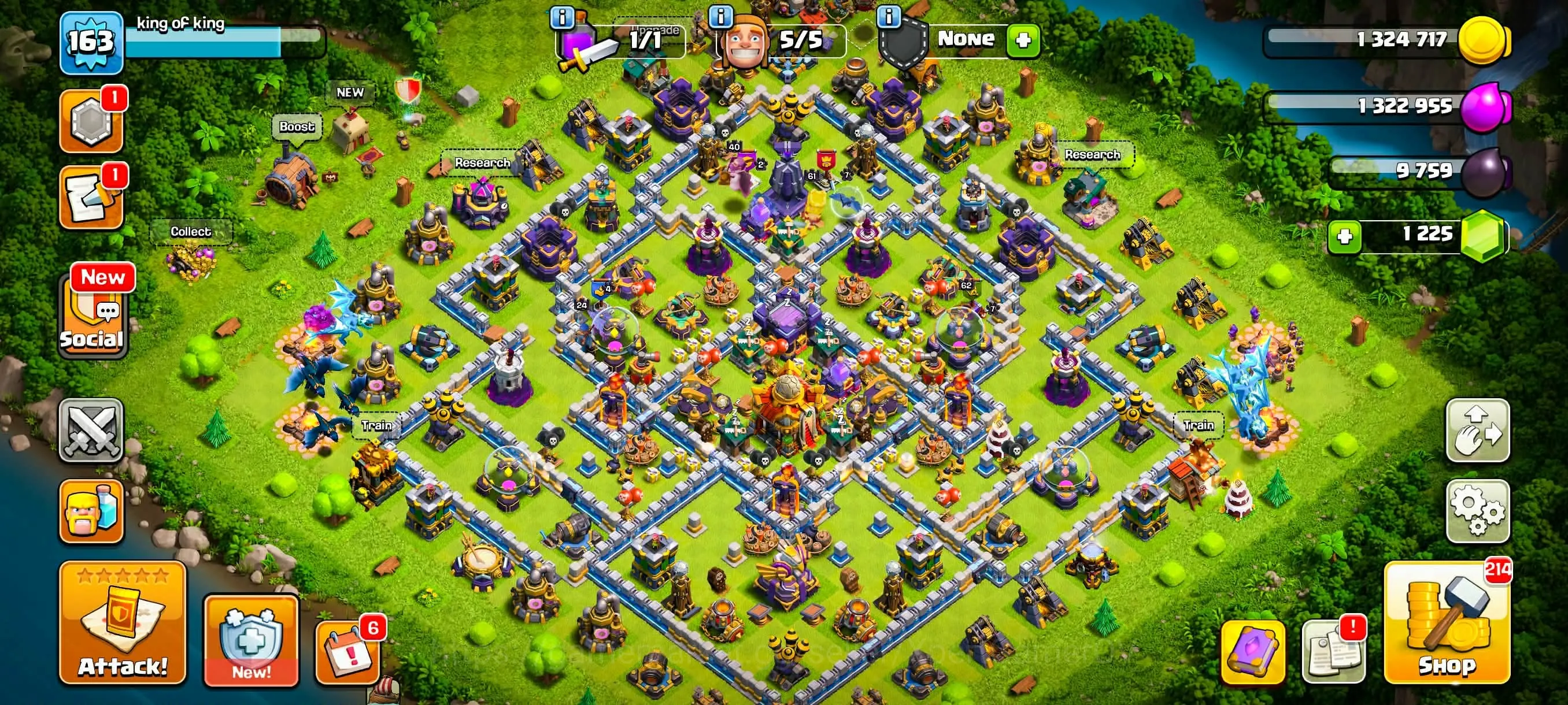 Clash of Clans Accounts High-End TH 16 ➤BUYER MAIL TRANSFER➤BEST WALL AND DEFENCE EVERYTHING GOOD➤HERO: 61/62/44/40/24 [FAST 1