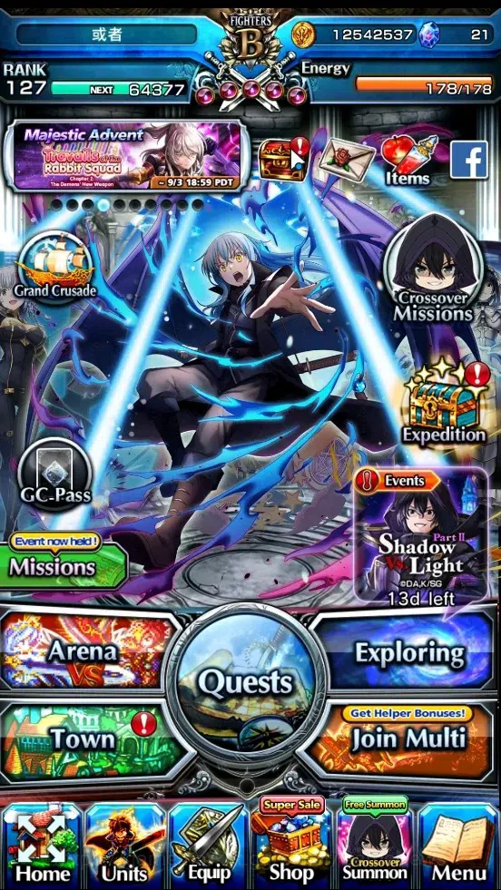 Grand Summoners Accounts End-Game Global|Rank 127|2 SP.Art (Tornado & Hart) 29 Ascend 27 TW| (S Emiya,Beta,S Miyu,Miyu 1