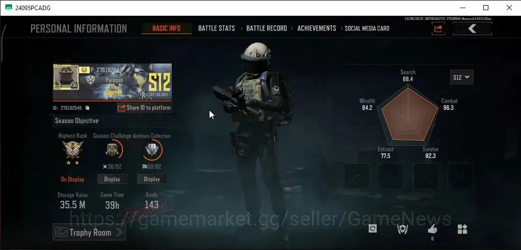 Arena Breakout Accounts High Value MOBILE|Lvl 30|SV 35.5M|CV 32M|RS AKM,QS AKS-74U,Maelstrom AUG,WP AR-57,GM AK-12,QS 2