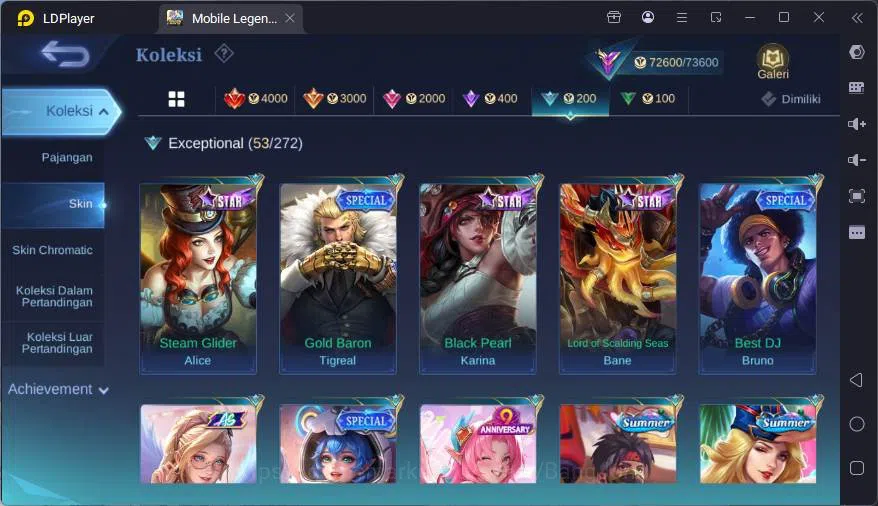 Mobile Legends: Bang Bang Accounts GLOBAL|Hero 107|Skin 251|Prime Granger+Yz,Sanrio F image 11