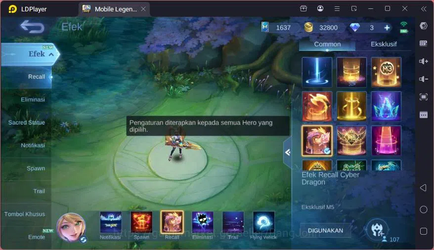 Mobile Legends: Bang Bang Accounts GLOBAL|Hero 107|Skin 251|Prime Granger+Yz,Sanrio F image 16