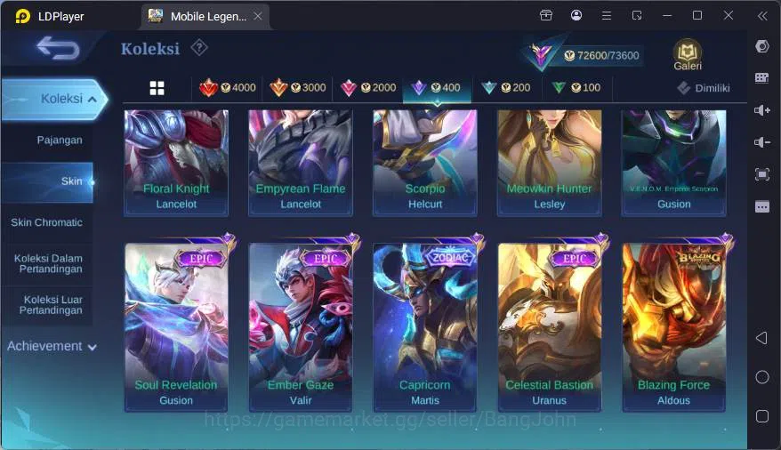 Mobile Legends: Bang Bang Accounts GLOBAL|Hero 107|Skin 251|Prime Granger+Yz,Sanrio F image 8