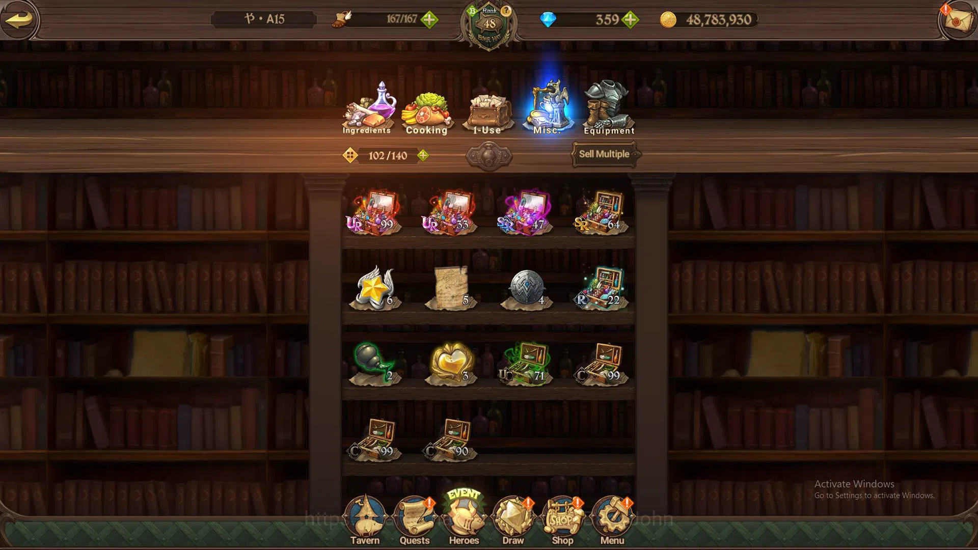 The Seven Deadly Sins: Grand Cross Accounts Others ASIA|900K CC|DM 359|1LR Elizabeth|Full Collab FF|UR Demon King 6