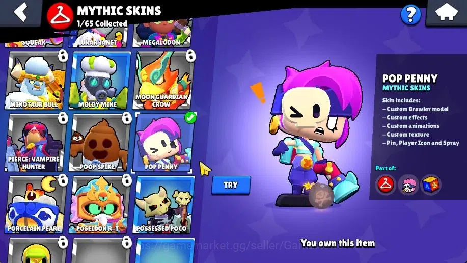 Brawl Stars Accounts 2005 Trophy|29 Brawlers 3 Max Lv (Colette,Melodie, image 13