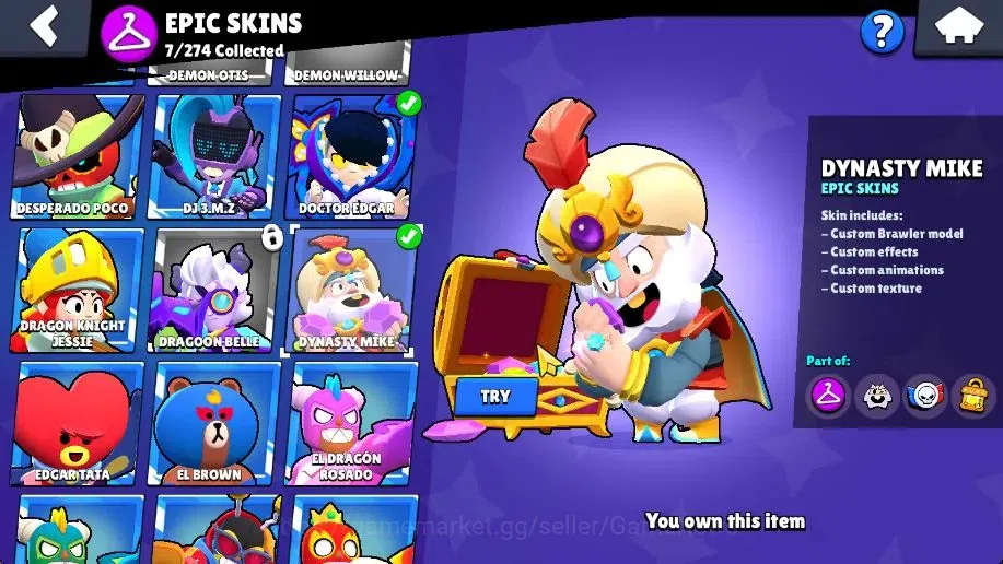 Brawl Stars Accounts 2005 Trophy|29 Brawlers 3 Max Lv (Colette,Melodie, image 14