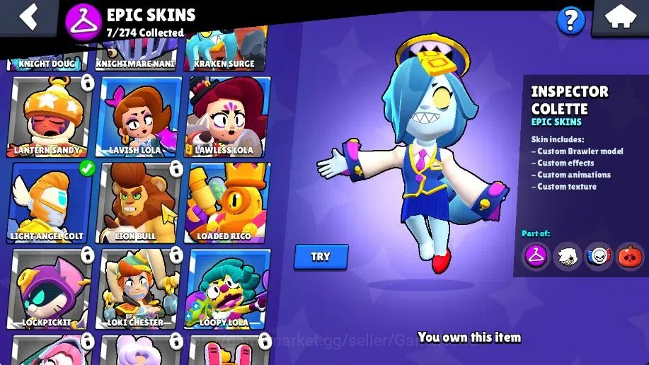 Brawl Stars Accounts 2005 Trophy|29 Brawlers 3 Max Lv (Colette,Melodie, image 16