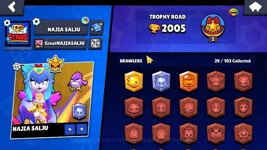 Brawl Stars Accounts 2005 Trophy|29 Brawlers 3 Max Lv (Colette,Melodie, image 4