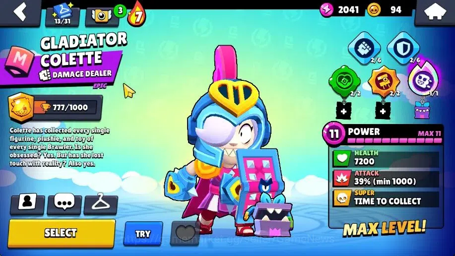 Brawl Stars Accounts 2005 Trophy|29 Brawlers 3 Max Lv (Colette,Melodie, image 6