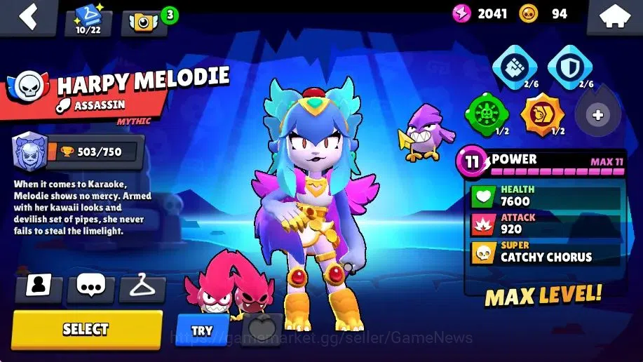 Brawl Stars Accounts 2005 Trophy|29 Brawlers 3 Max Lv (Colette,Melodie, image 7