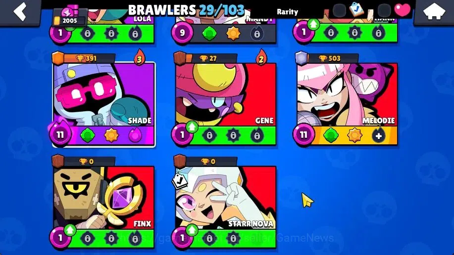 Brawl Stars Accounts 2005 Trophy|29 Brawlers 3 Max Lv (Colette,Melodie, image 9
