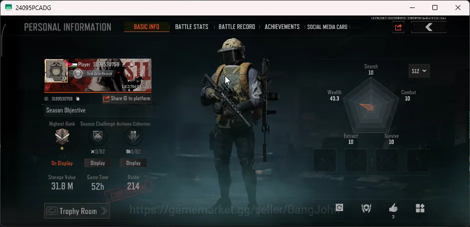 Arena Breakout Accounts Mobile | Lvl 30 | SV 31.8M | CV 22.2M | Take Mail  image 2