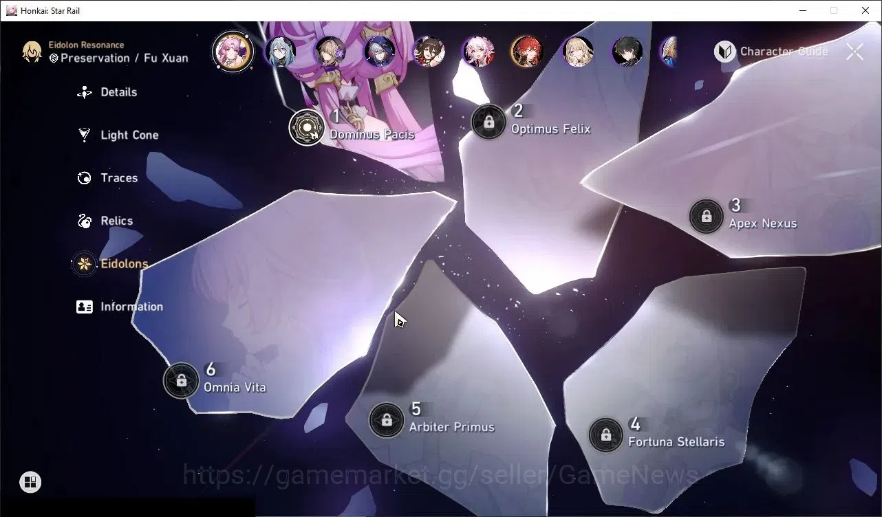 Honkai Star Rail Accounts Others Asia|TL 70|18 Limited|(Phainon E1,SW 999,YaoGuang E1,Archer)+Sign Mortenax 11