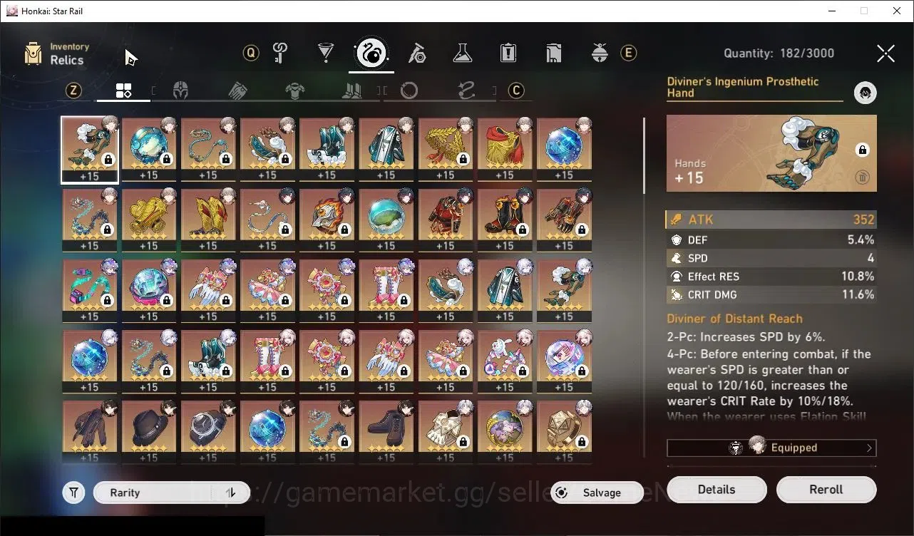 Honkai Star Rail Accounts Others Asia|TL 70|18 Limited|(Phainon E1,SW 999,YaoGuang E1,Archer)+Sign Mortenax 16