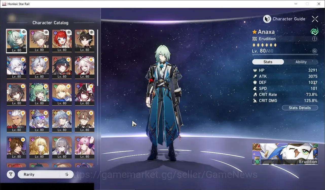 Honkai Star Rail Accounts Others Asia|TL 70|18 Limited|(Phainon E1,SW 999,YaoGuang E1,Archer)+Sign Mortenax 2