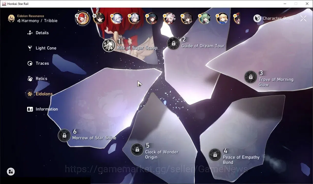 Honkai Star Rail Accounts Others Asia|TL 70|18 Limited|(Phainon E1,SW 999,YaoGuang E1,Archer)+Sign Mortenax 8