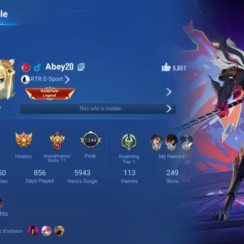 Honor of Kings Accounts Rare Skin Global|113H 249S|Mythic:Lu Bu|Flawless:Yao|Limited:Lam|LNY25:Nuwa&Lam|SXD:Yang