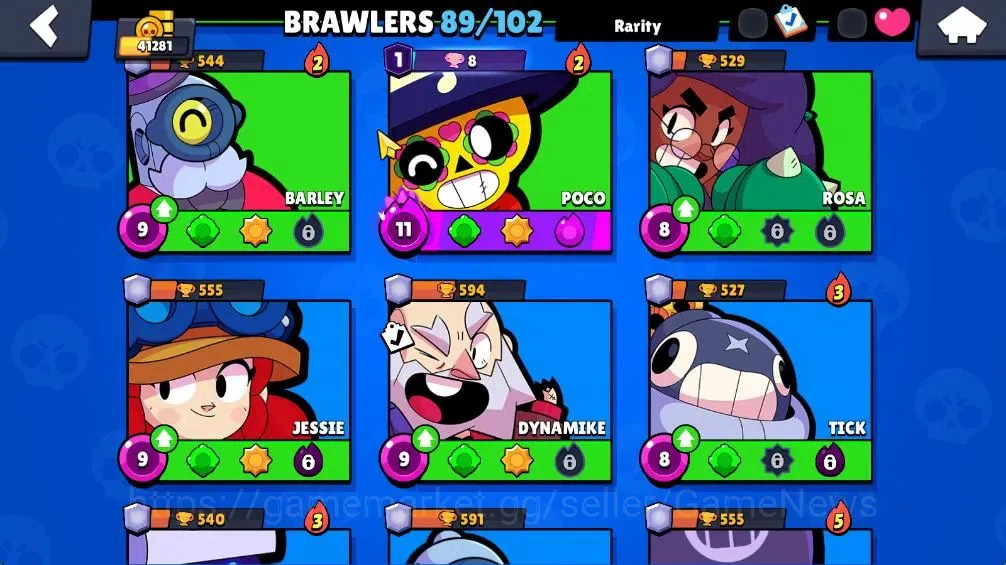 Brawl Stars Accounts 41K Trophy|8,3K Bling| 89 Brawlers, 13 Max Lvl|3 H image 10