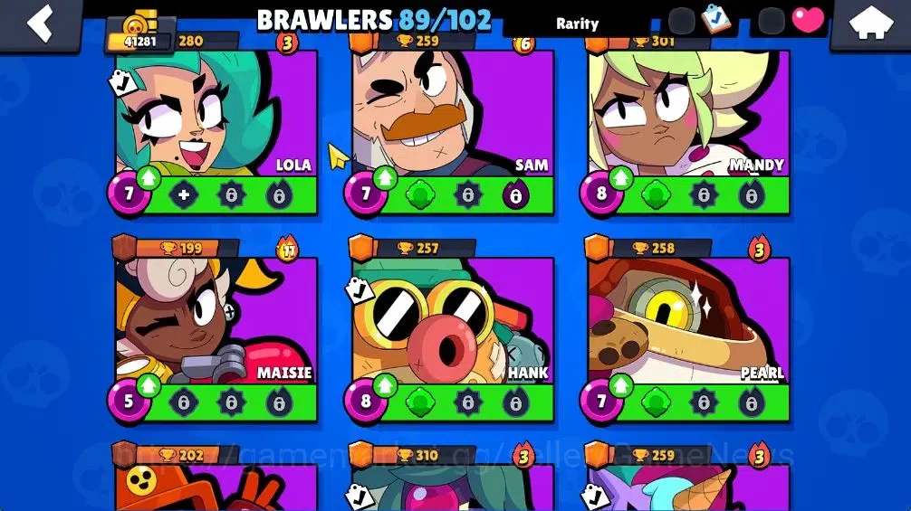 Brawl Stars Accounts 41K Trophy|8,3K Bling| 89 Brawlers, 13 Max Lvl|3 H image 15