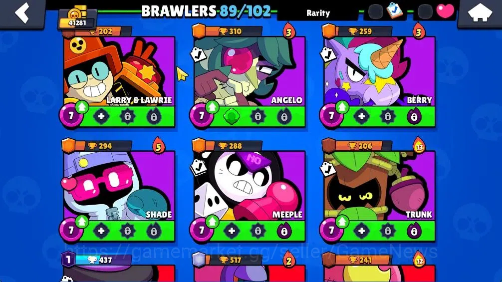 Brawl Stars Accounts 41K Trophy|8,3K Bling| 89 Brawlers, 13 Max Lvl|3 H image 16