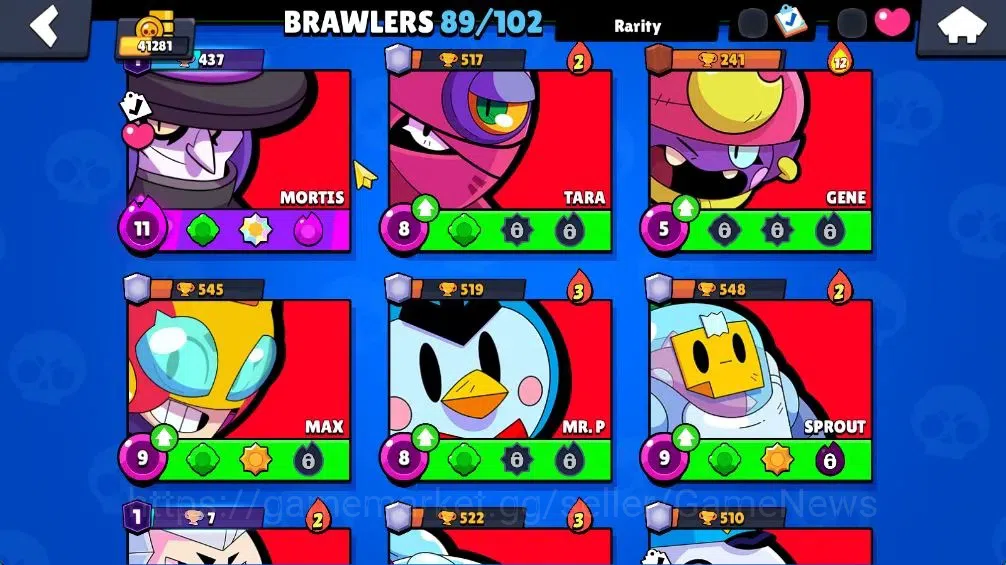 Brawl Stars Accounts 41K Trophy|8,3K Bling| 89 Brawlers, 13 Max Lvl|3 H image 17