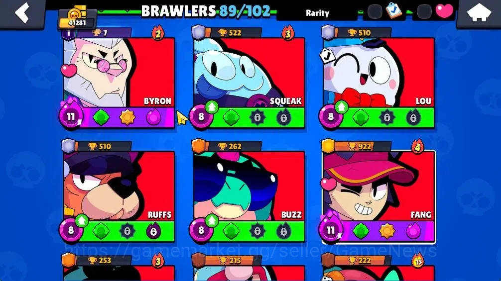 Brawl Stars Accounts 41K Trophy|8,3K Bling| 89 Brawlers, 13 Max Lvl|3 H image 18