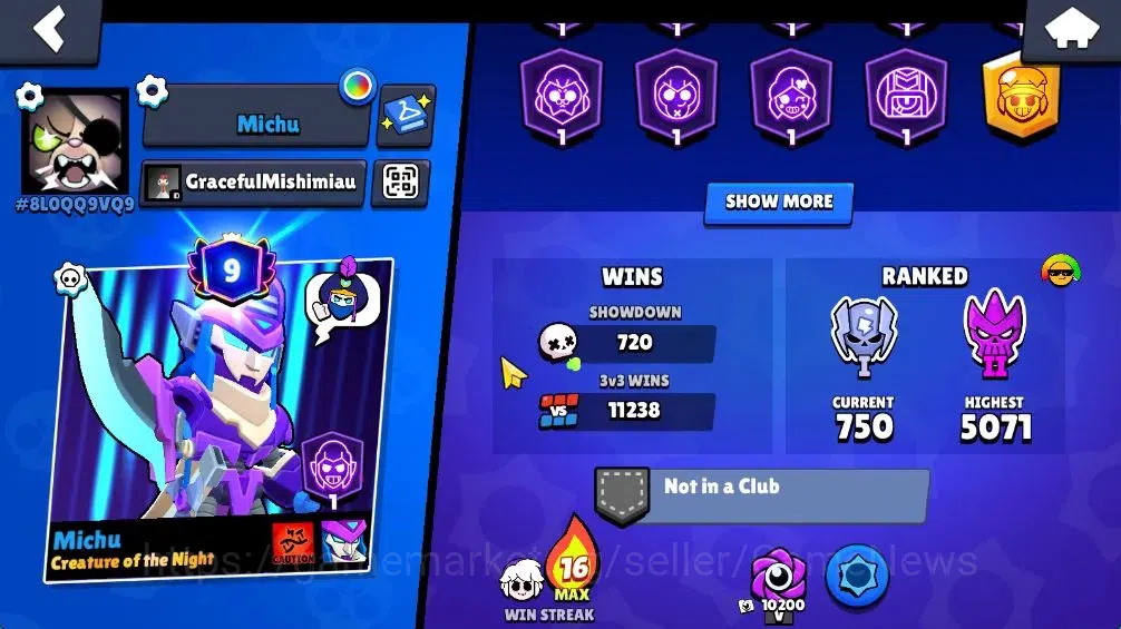 Brawl Stars Accounts 41K Trophy|8,3K Bling| 89 Brawlers, 13 Max Lvl|3 H image 3