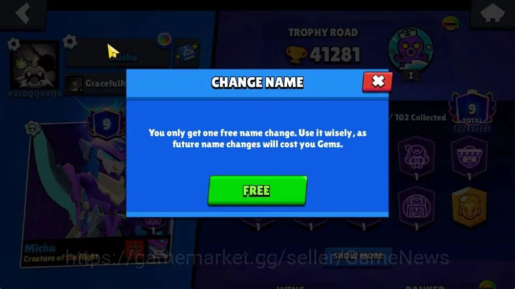 Brawl Stars Accounts 41K Trophy|8,3K Bling| 89 Brawlers, 13 Max Lvl|3 H image 5