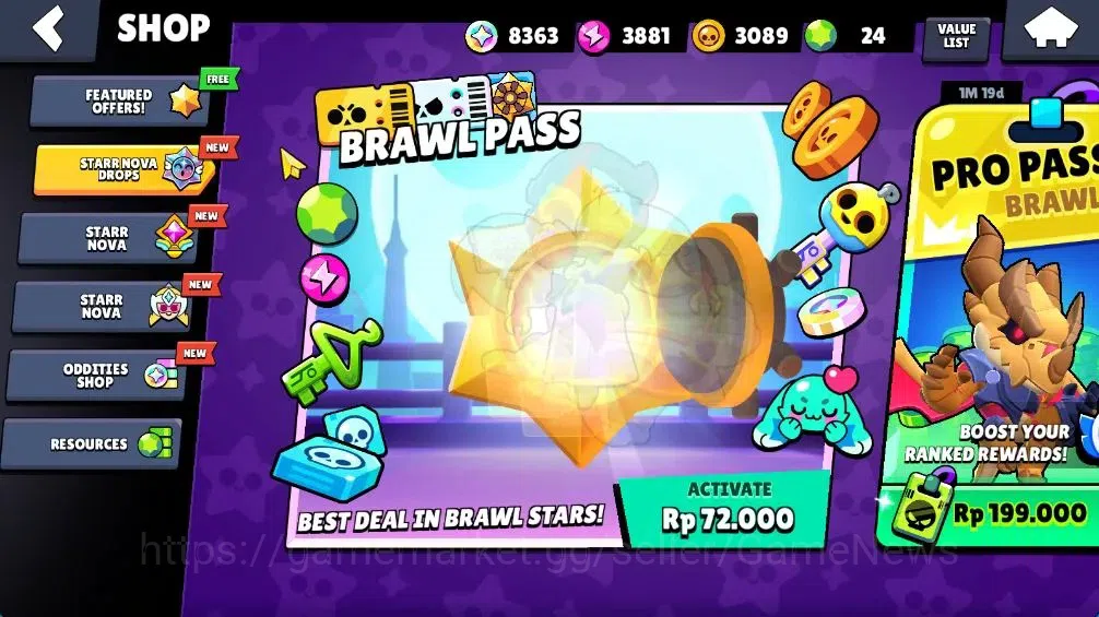 Brawl Stars Accounts 41K Trophy|8,3K Bling| 89 Brawlers, 13 Max Lvl|3 H image 8