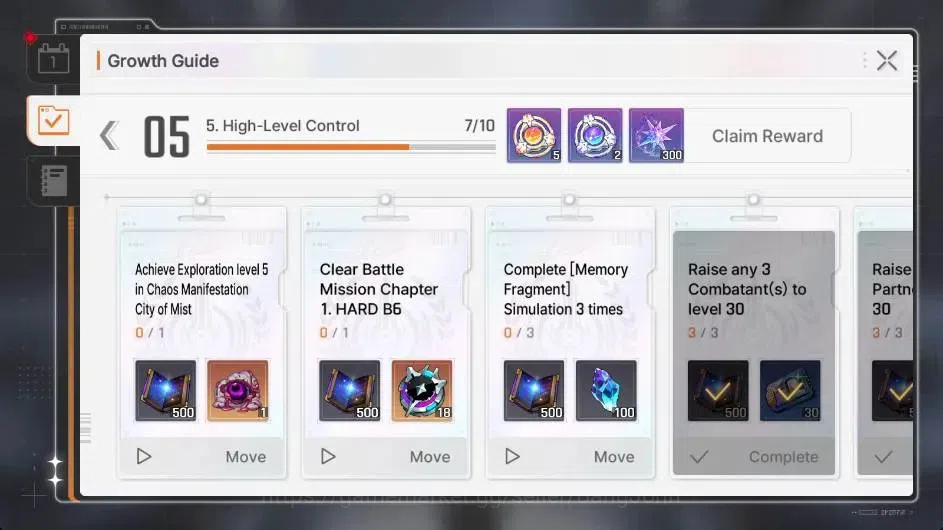 Chaos Zero Nightmare Accounts Global | Lv.54 | 6 SSR | Hidemarie ME2 | Khalipe M image 2