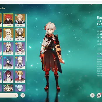 Genshin Impact Accounts Mid Game ASIA|AR 57|5 Limit(Sandrone,Varka,Kazuha,Childe,Ayaka) 9 weapon *5|MC Female|Take