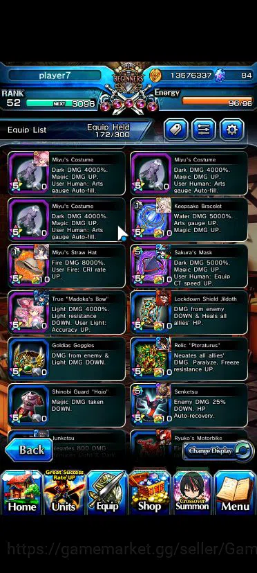 Grand Summoners Accounts Global|Rank 52|14 Asc|InumutaTW,ToimaTW,S Miyu,Isl image 10