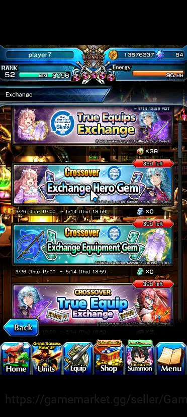 Grand Summoners Accounts Global|Rank 52|14 Asc|InumutaTW,ToimaTW,S Miyu,Isl image 7